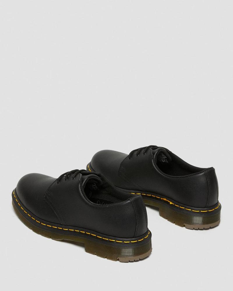 Dr Martens 1461 Slip Resistant Læder Oxford Sko Dame Sort | DK 368OKI